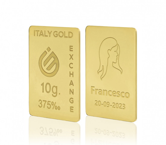 9 Karat Jungfrau Tierkreiszeichen Goldbarren aus 10 g IGE GOLD
